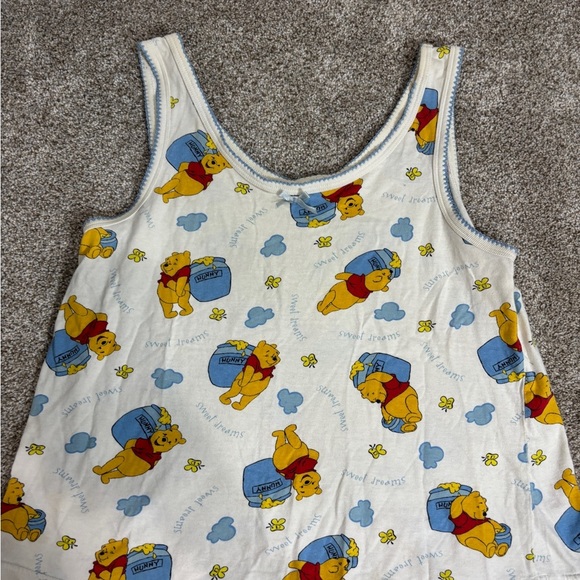 Disney Winnie the Pooh Pajama Set Small Tank Top Cotton shorts - Picture 6 of 7